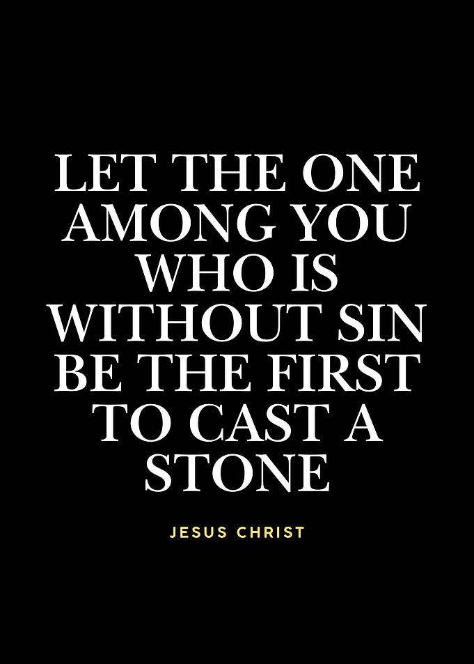 Jesus Christ Quote on Black