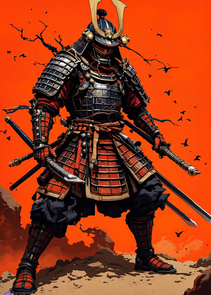 Samurai Warrior in Full Armor
