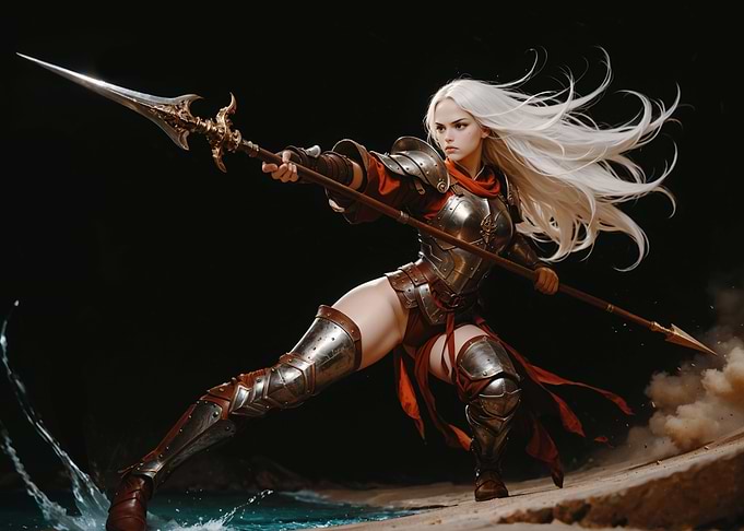 Female Warrior with Spear