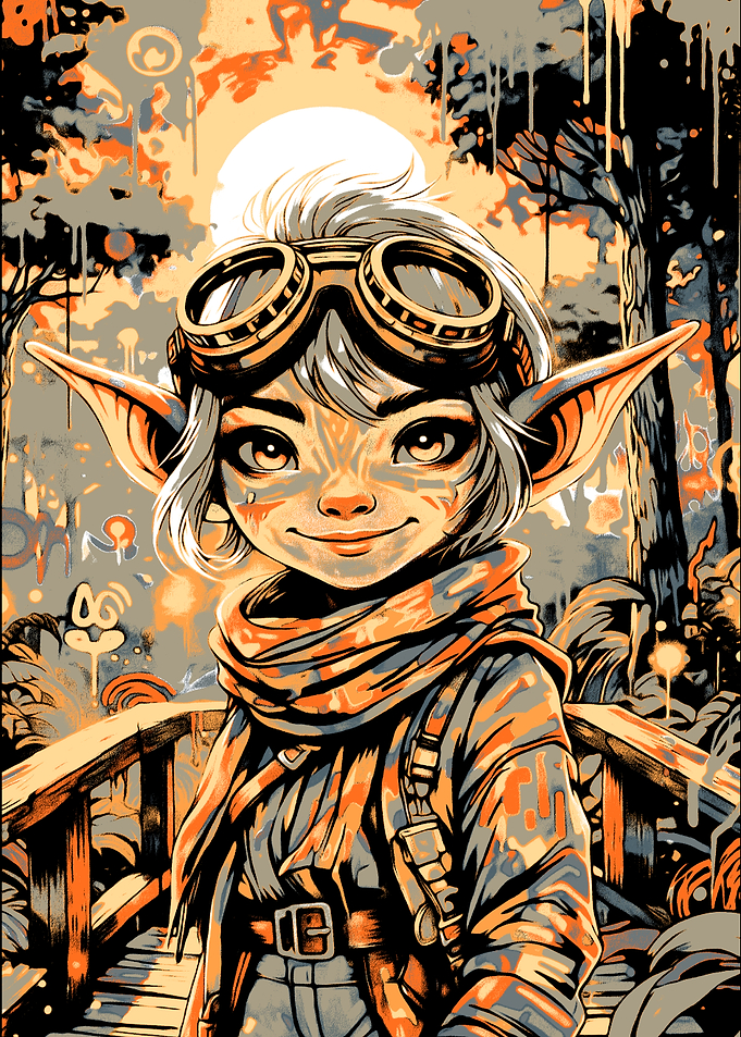 Steampunk Elf Portrait