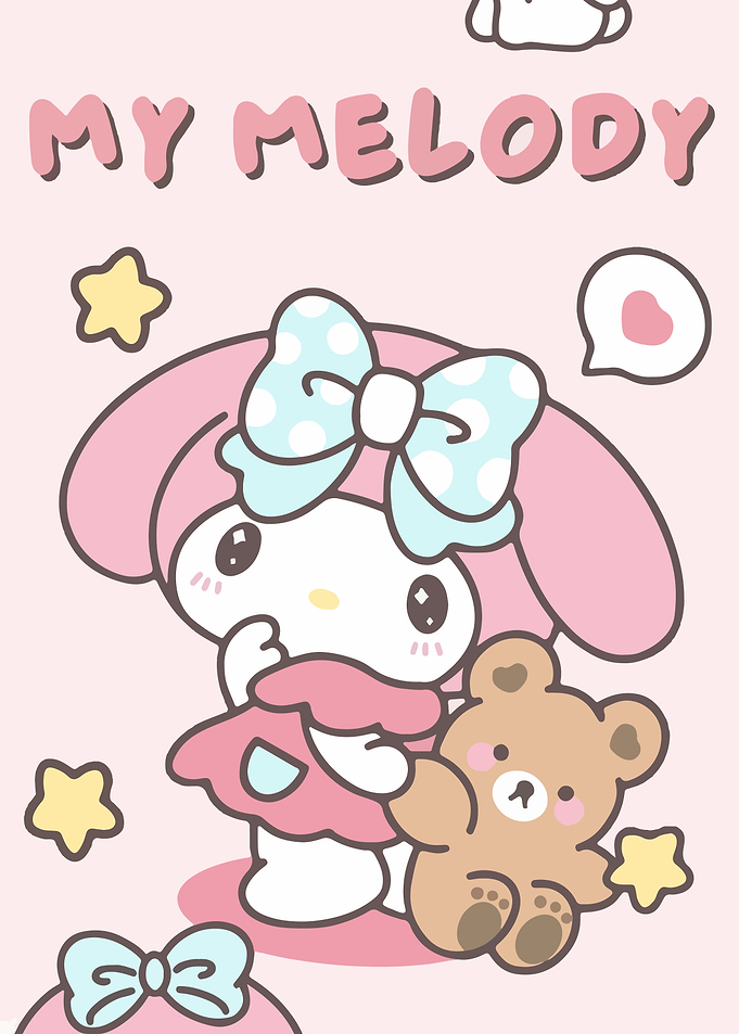 My Melody with Teddy Bear