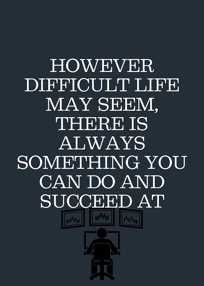 Motivational Trading Quote Poster