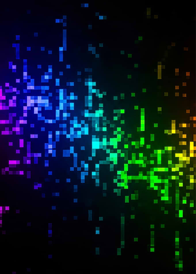 Colorful Pixelated Abstract Background