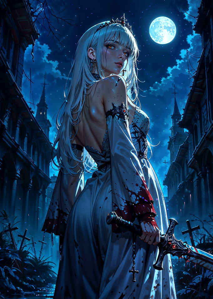 Vampire Queen with Sword