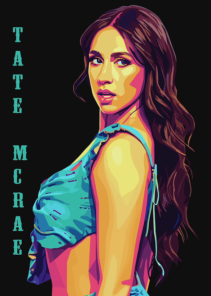 Tate McRae Pop Art Portrait