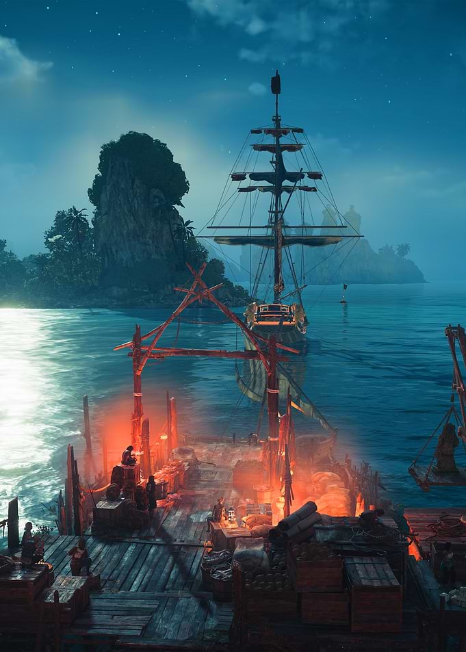 Pirate Ship at Dock