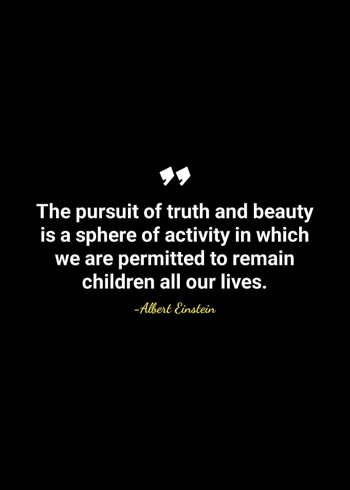 Einstein Quote: Pursuit of Truth