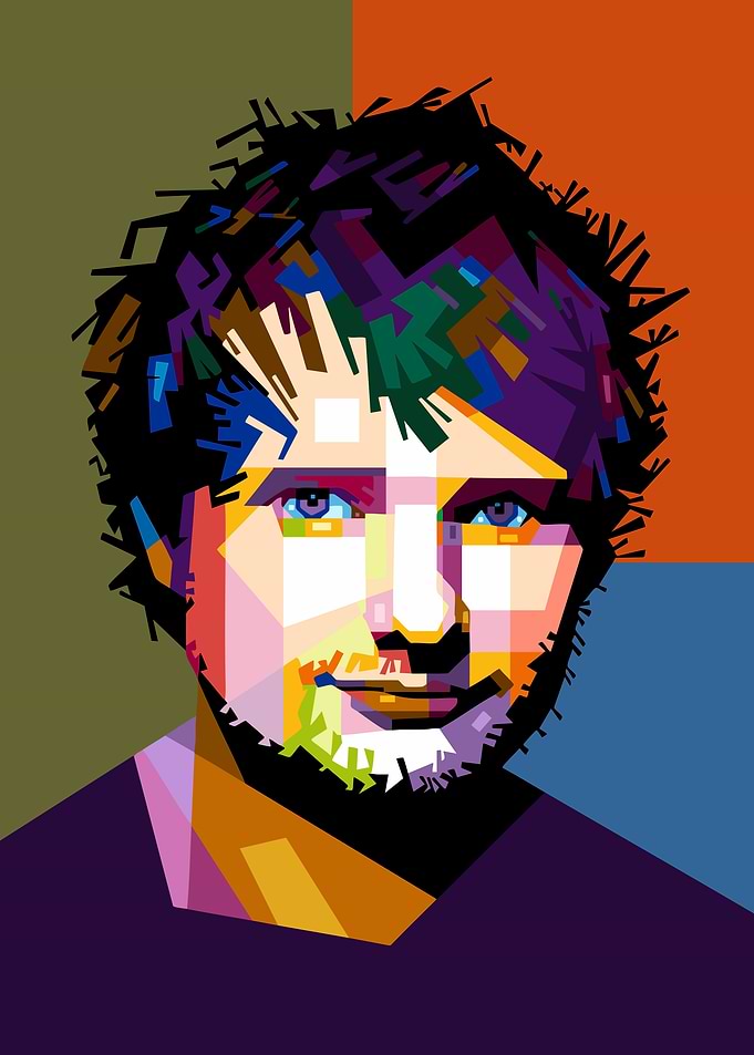 Ed Sheeran Pop Art Portrait