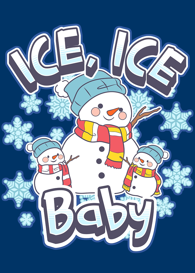 Ice Ice Baby Snowman Cartoon