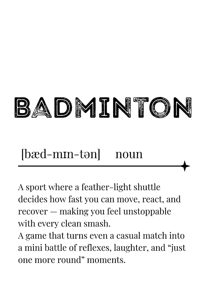 Badminton Definition Art