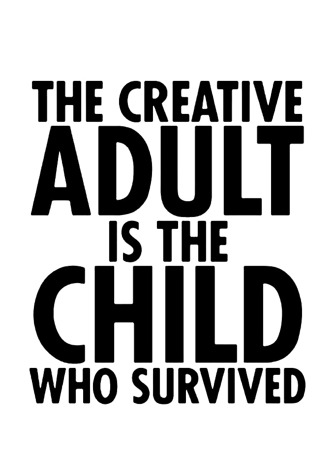 The Creative Adult Typography Art