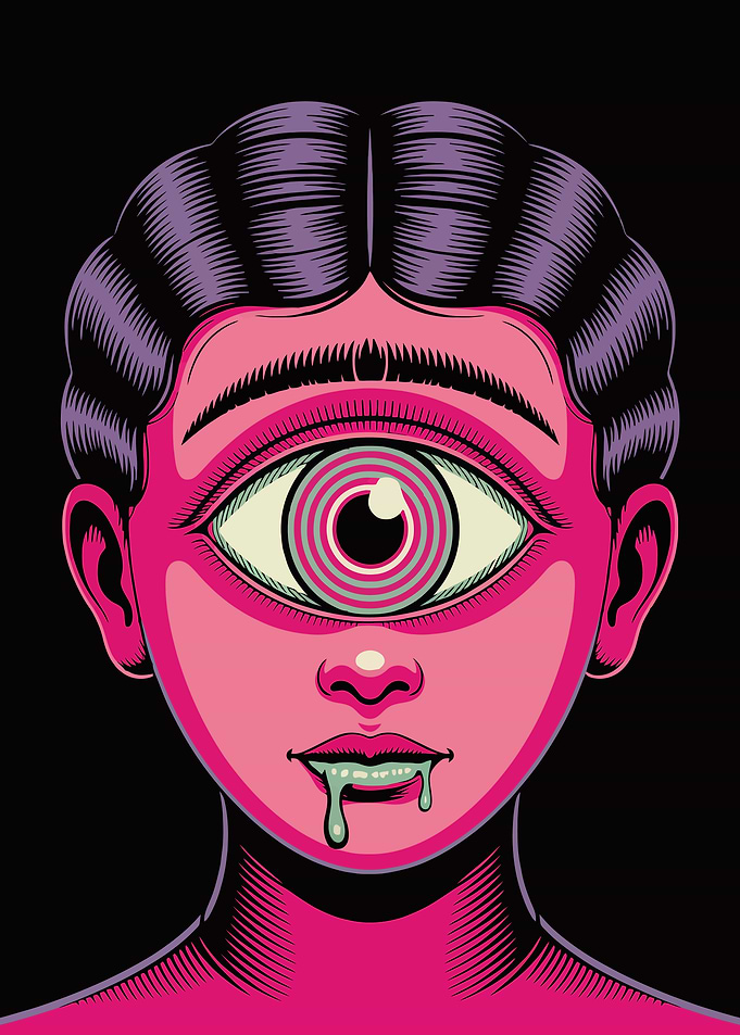 Cyclops Portrait with Drip