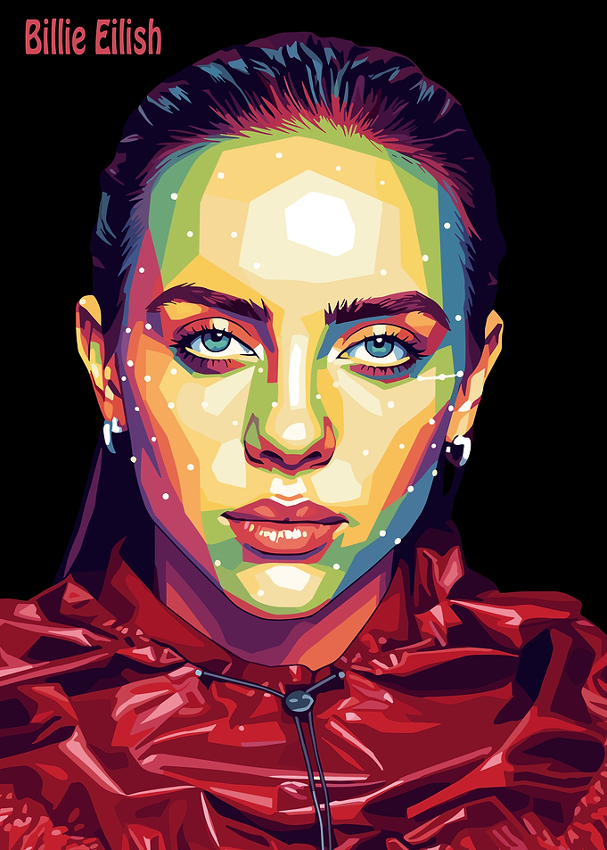 Billie Eilish Pop Art Portrait