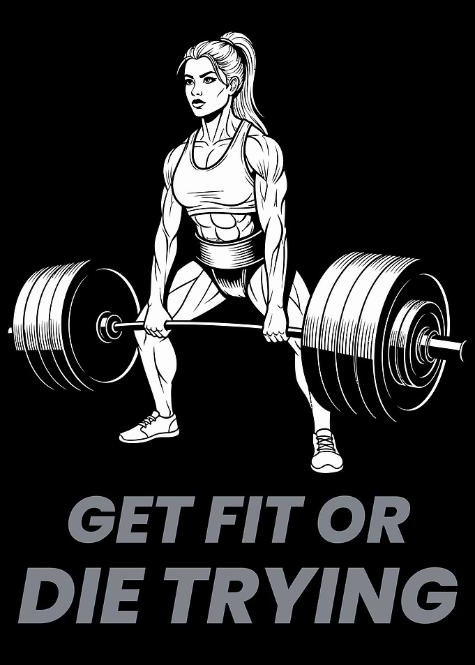 Get Fit or Die Trying. Fitness Motivation