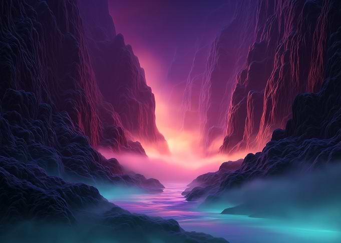 Mystical Canyon Landscape