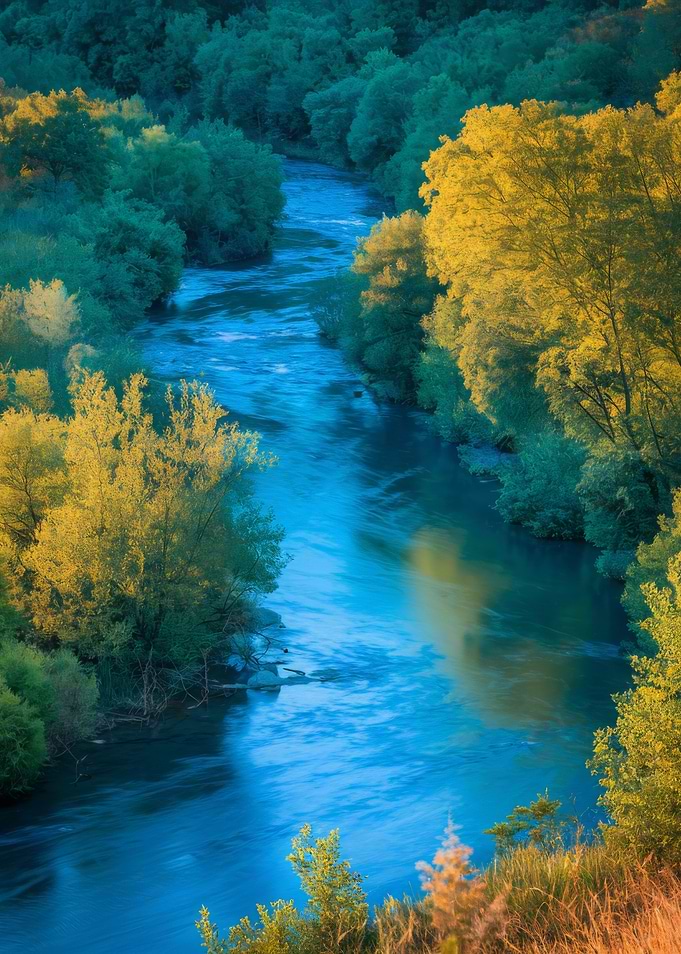 River Through Forest