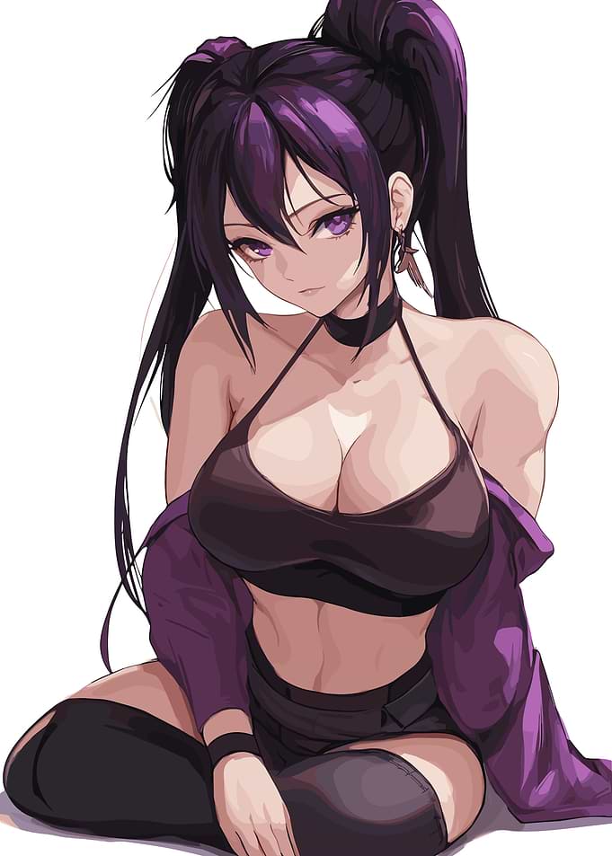 Purple Anime Girl