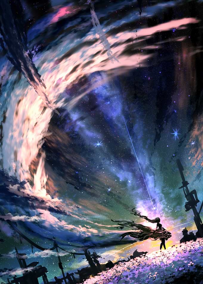 Cosmic Girl Stargazing