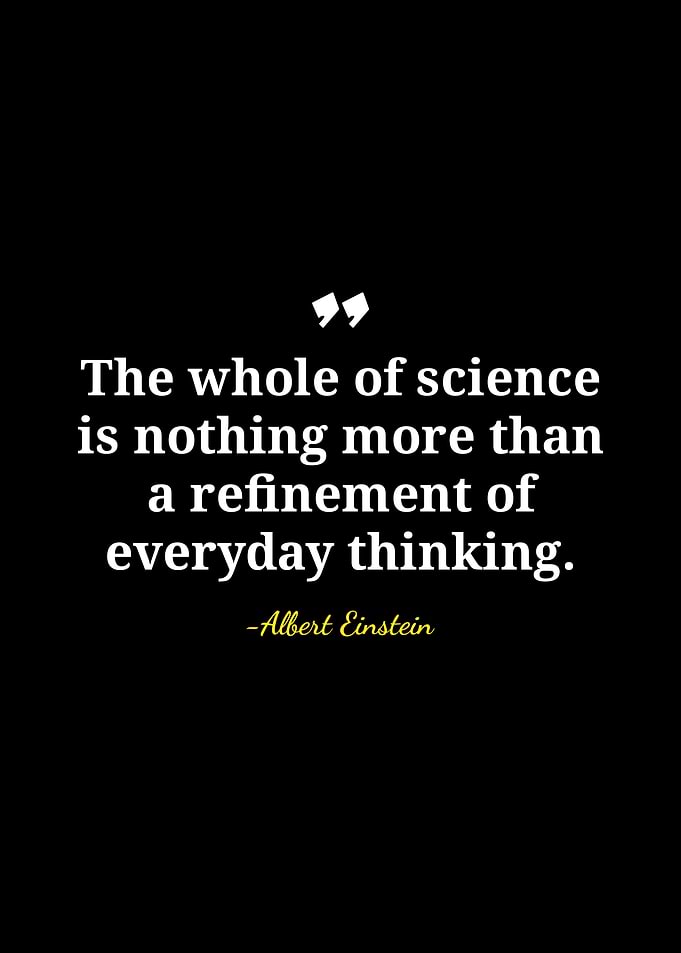 Einstein Quote: Science and Thinking