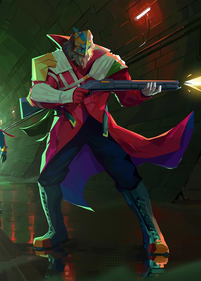 Futuristic Warrior with Shotgun