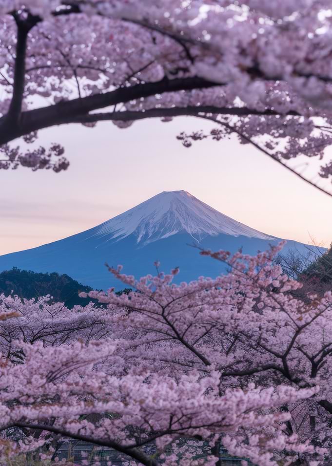 Mount Fuji with Cherry Blossoms