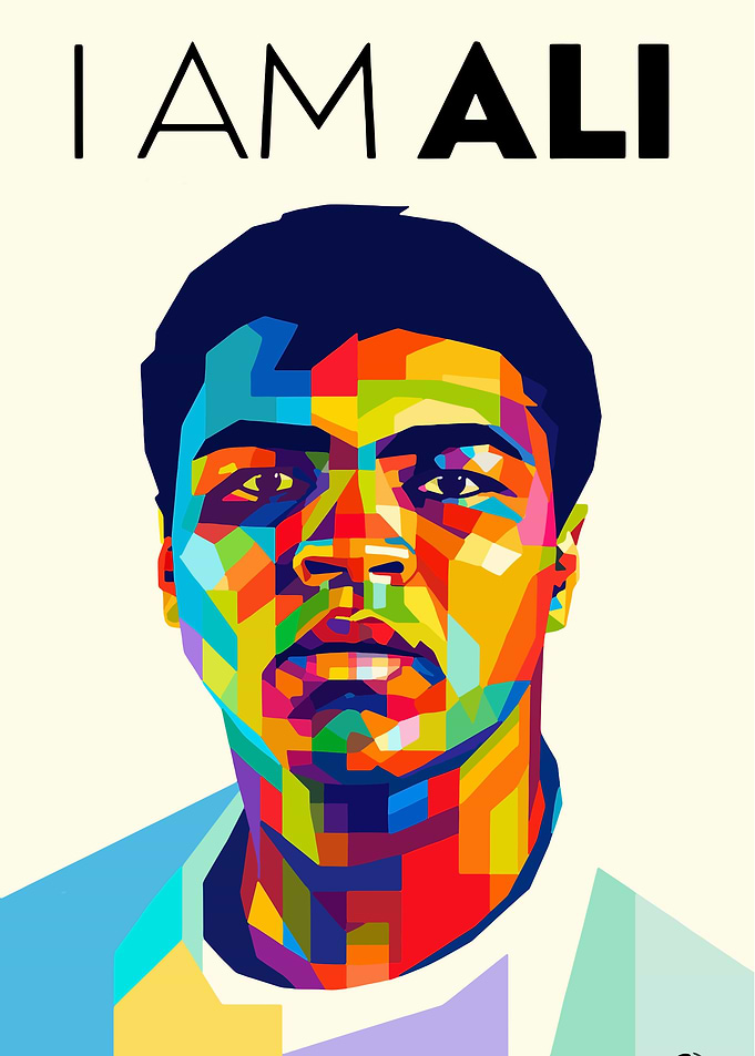 I Am Ali Colorful Portrait