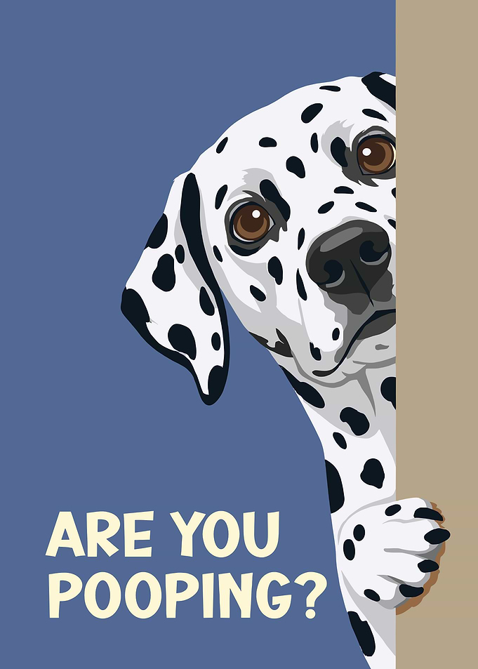 Dalmatian Dog Are You Pooping?
