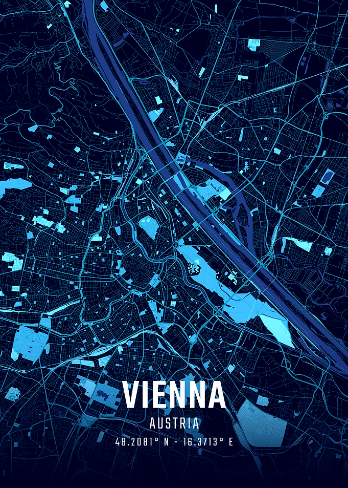 Vienna Midnight City Map