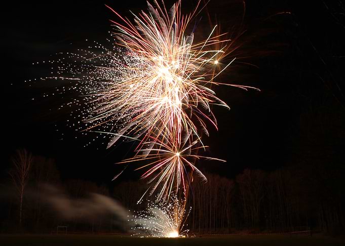 Fireworks Display at Night