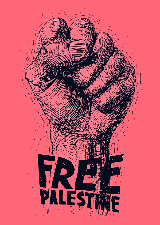 Free Palestine Fist Illustration