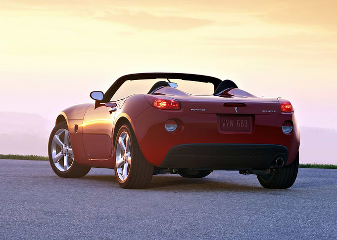 Red Pontiac Solstice Convertible
