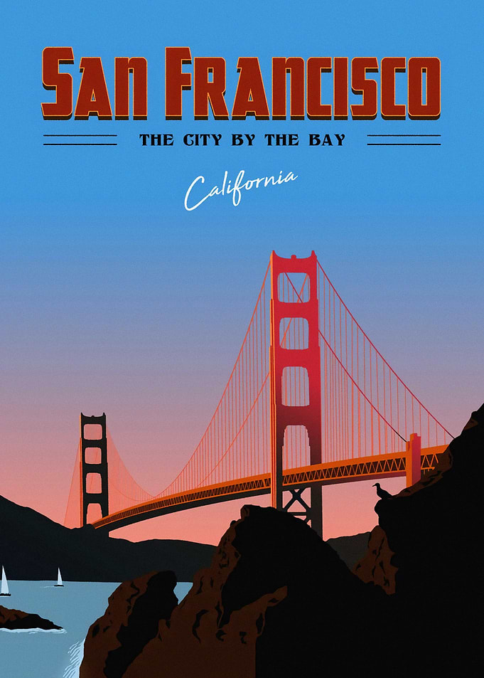 San Francisco Travel Poster