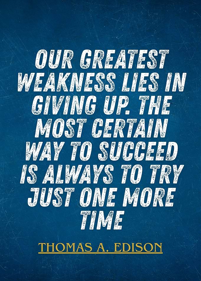 Inspirational Quote by Thomas A. Edison