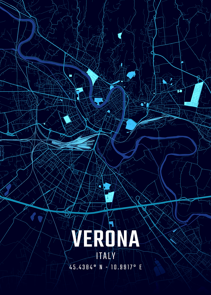 Verona Midnight City Map