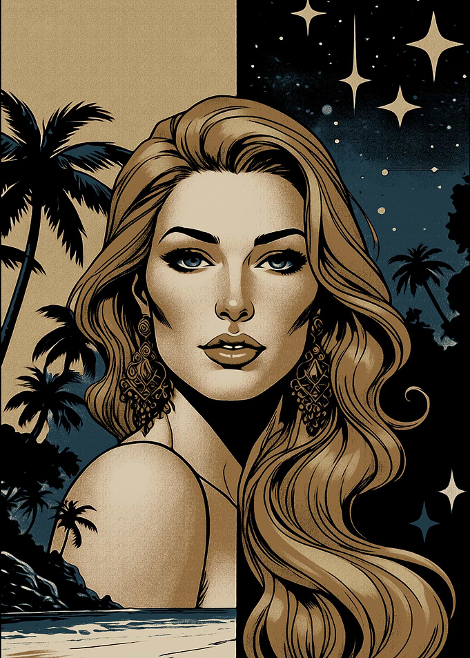 Tropical Beauty Portrait