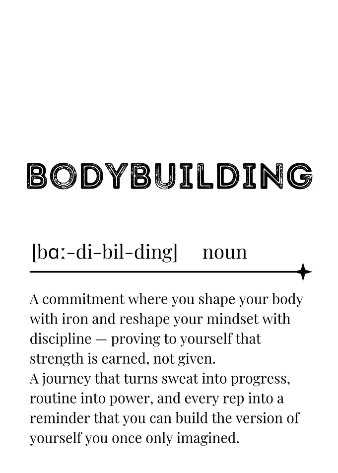 Bodybuilding Definition Art
