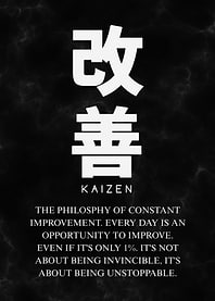 Kaizen Philosophy Poster