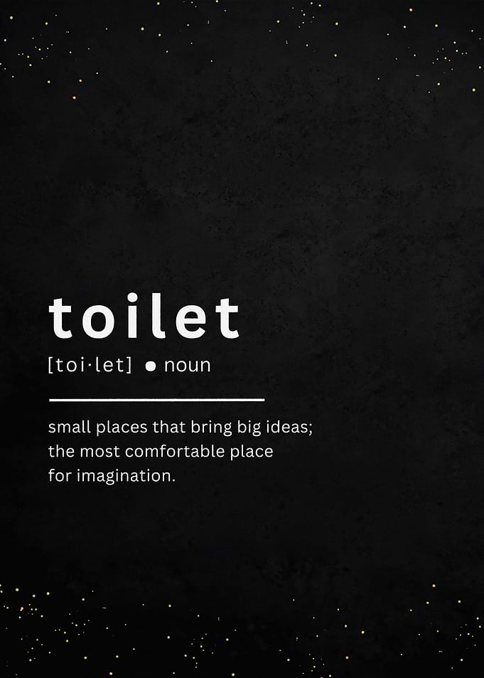 Toilet Definition Art Print