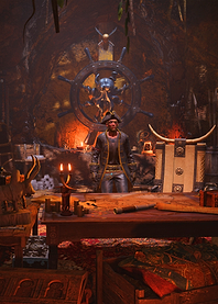 Pirate Captain in His Quarters