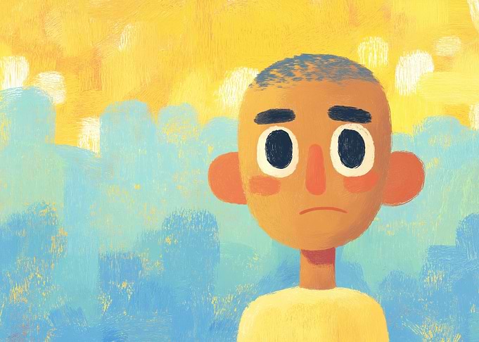 Sad Boy Digital Painting