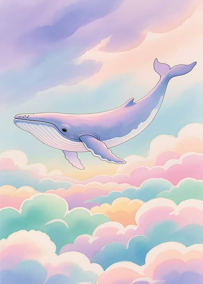 Whale in the clouds