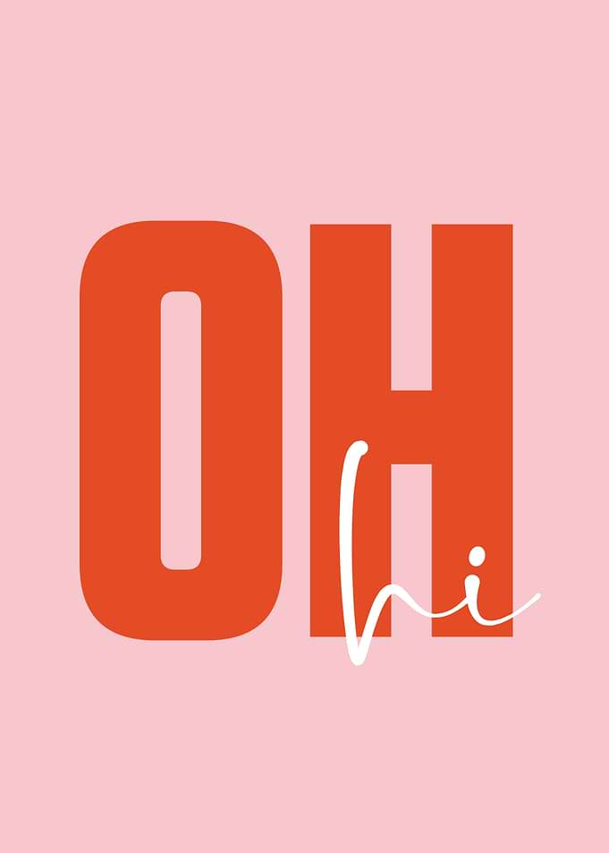 Oh hi text art