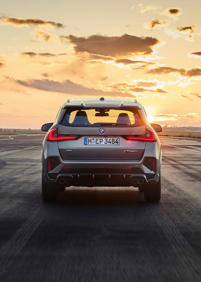 BMW X1 Rear View Sunset
