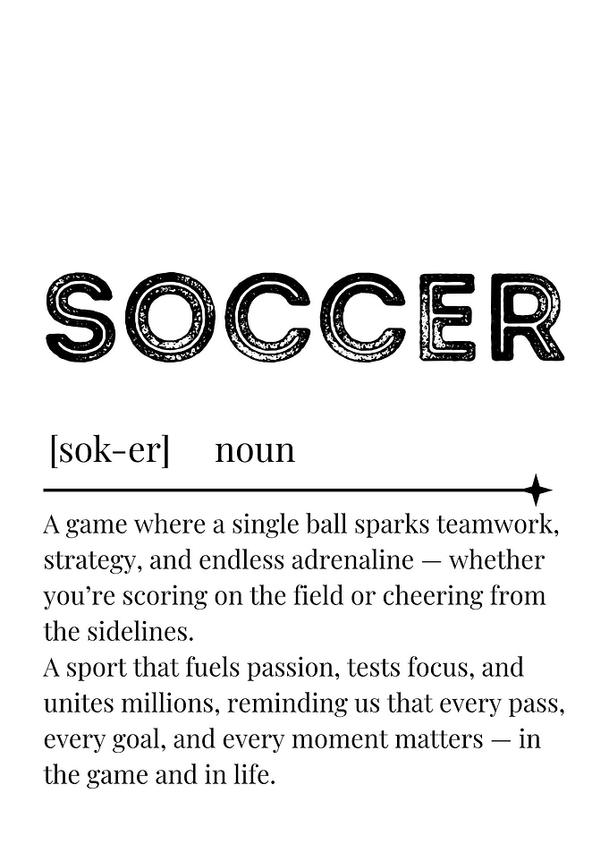 Soccer Definition Art