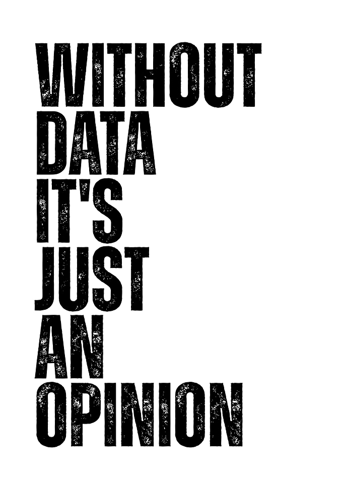 Data vs. Opinion