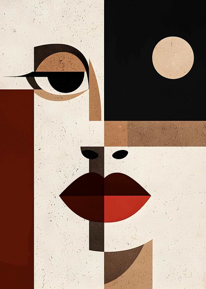 Abstract Geometric Portrait