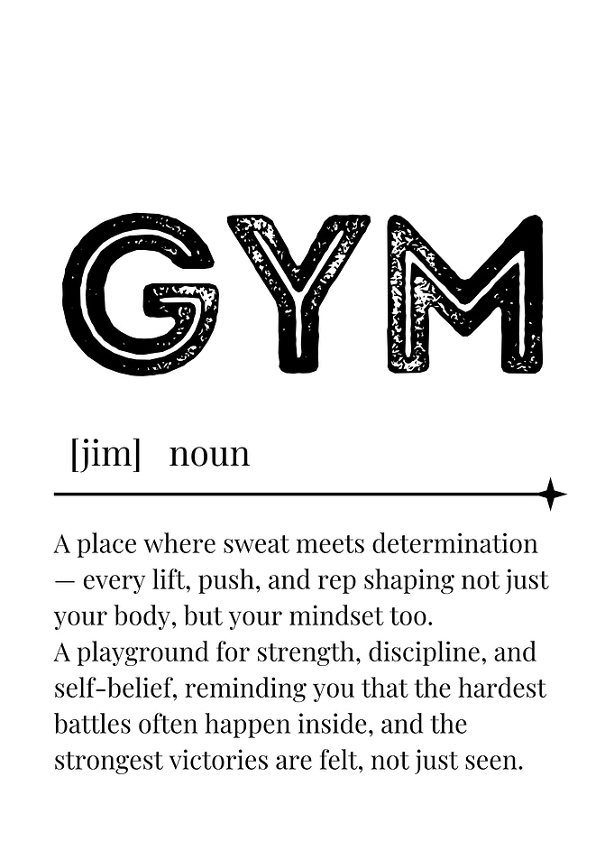 Gym Definition Art