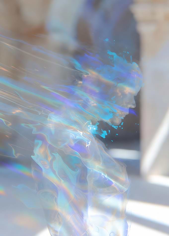 Ethereal Figure in Light and Color