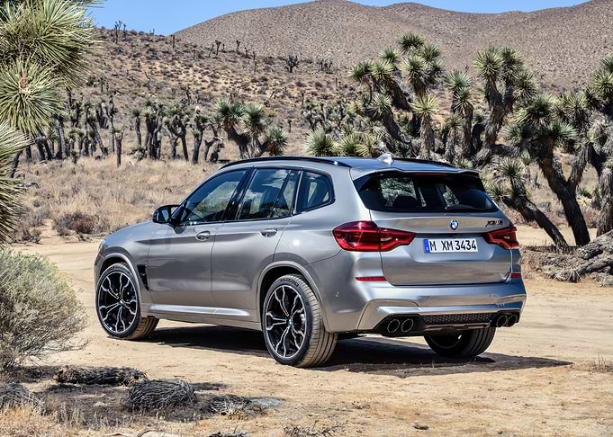 Silver BMW X3 in Desert Landscape