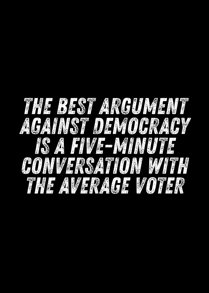 Democracy Argument Text Art